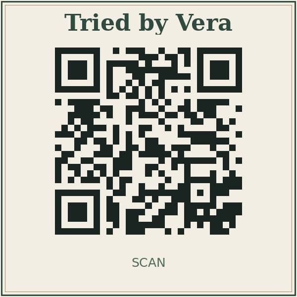 Tried by Vera Official QR Code Stamp