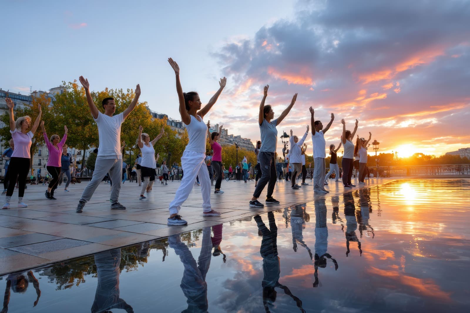 Coherent sunrise movement and reflection practice